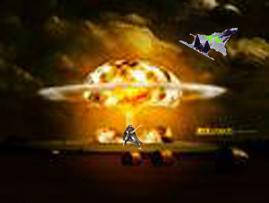 Toon Link in his private jet destroys Ike. He deserves it.